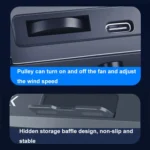 NUOXI C300 Dual-fans RGB Light Adjustable Laptop Radiator Lifting and Folding Cooling Stand - Image 10