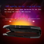 NUOXI 3-fans LED Light Adjustable Laptop Radiator Cooling Rack - Image 6
