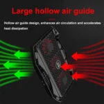 NUOXI 3-fans LED Light Adjustable Laptop Radiator Cooling Rack - Image 10