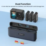 For GoPro HERO13 Black aMagisn Battery Charging Box Triple Slot Charging Case - Image 6