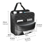 2 In 1 Car Seat Back Storage Hanging Tissue Bag - Image 10