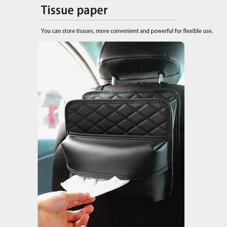 TBD06052813_B3.webp 2 In 1 Car Seat Back Storage Hanging Tissue Bag - Image 4