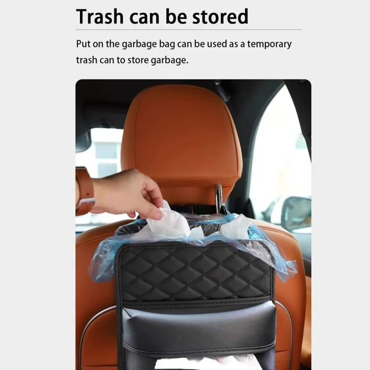 TBD06052813_B4.webp 2 In 1 Car Seat Back Storage Hanging Tissue Bag - Image 5