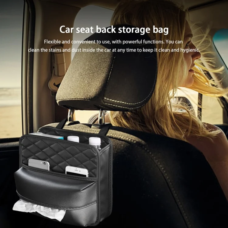 TBD06052813_B7.webp 2 In 1 Car Seat Back Storage Hanging Tissue Bag - Image 8
