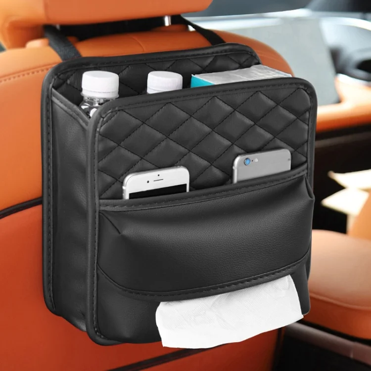 TBD06052813_B8.webp 2 In 1 Car Seat Back Storage Hanging Tissue Bag - Image 9