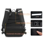 Cwatcun D132 DSLR Camera Backpack Hard-shell Crashproof Waterproof Decompression Shoulder Photo Bag - Image 9
