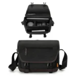 Cwatcun D142 Vintage Camera Bag Shoulder Messenger Bag Camera Digital Storage Bag