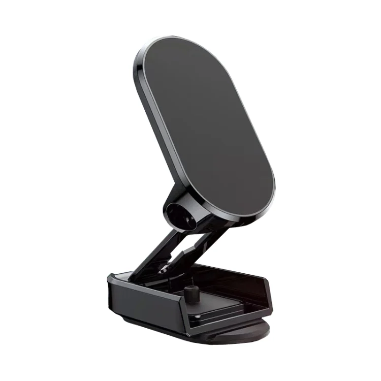D11 Magnetic Folding Car Phone Holder Rotatable Dashboard Stick-On Navigation Stand