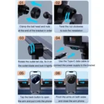 Car Wireless Charging Outlet Navigation Mobile Phone Holder - Image 9