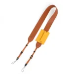 Universal PU Leather Shoulder Strap For SLR Cameras With Card Holder