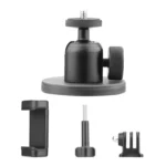 Magnetic Aluminum Alloy Ball Head Mount for Sports Cameras and Mobile Phones - Image 2