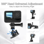 Magnetic Aluminum Alloy Ball Head Mount for Sports Cameras and Mobile Phones - Image 3