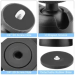 Magnetic Aluminum Alloy Ball Head Mount for Sports Cameras and Mobile Phones - Image 7