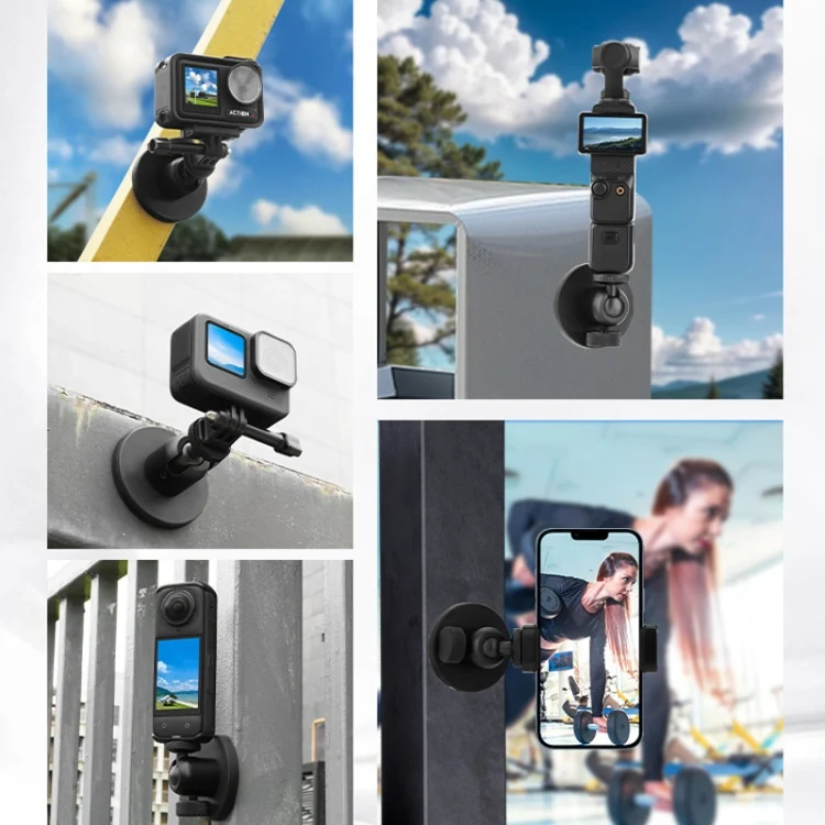 TBD06053130_7.webp Magnetic Aluminum Alloy Ball Head Mount for Sports Cameras and Mobile Phones - Image 8