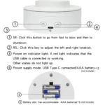 Intelligent Electric Roundabout 360 Degree Rotating Disc Table Live Shooting Video Props - Image 9