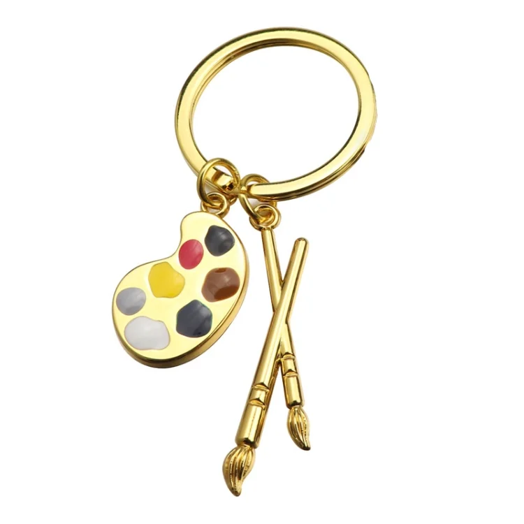 Mini Metal Drawing Board Keychain Bookbag Decorative Pendant