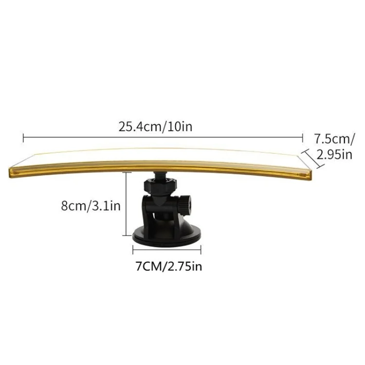 TBD06053704_1.webp Car Modification Rotatable Adjustable Suction Cup Curved Rearview Mirror - Image 2