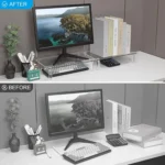 Desktop Acrylic Laptop / Printer Raised Stand - Image 5