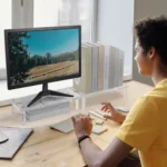 Desktop Acrylic Laptop / Printer Raised Stand - Image 8