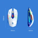 T-WOLF G560 6-keys Cool Breathing Light Gaming Wired Mouse Mechanical Office Silent Mouse - Image 2