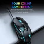 T-WOLF G560 6-keys Cool Breathing Light Gaming Wired Mouse Mechanical Office Silent Mouse - Image 5