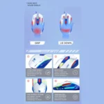 T-WOLF G560 6-keys Cool Breathing Light Gaming Wired Mouse Mechanical Office Silent Mouse - Image 6