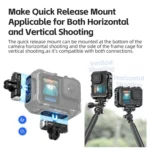 AMagisn Upgrade Ver Metal Rabbit Cage For GoPro HERO13 Black / HERO12 Black / HERO11 Black / HERO10 Black / HERO9 Black - Image 3