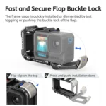 AMagisn Upgrade Ver Metal Rabbit Cage For GoPro HERO13 Black / HERO12 Black / HERO11 Black / HERO10 Black / HERO9 Black - Image 7