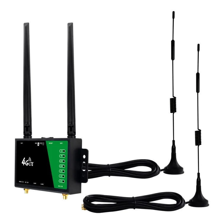 4G Wireless Plug-in Router Detachable Extension Antenna LTE Monitoring Network WiFi Hotspot, EU Plug