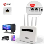 4G CPE WiFi6 Plug-in Wireless Router Dual Port Wireless Hotspot, EU Plug - Image 9