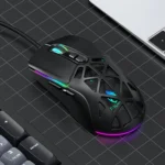 T-WOLF G520 7-keys RGB Marquee Honeycomb Hollow Gaming Wired Mouse