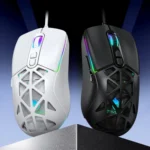 T-WOLF G520 7-keys RGB Marquee Honeycomb Hollow Gaming Wired Mouse - Image 2