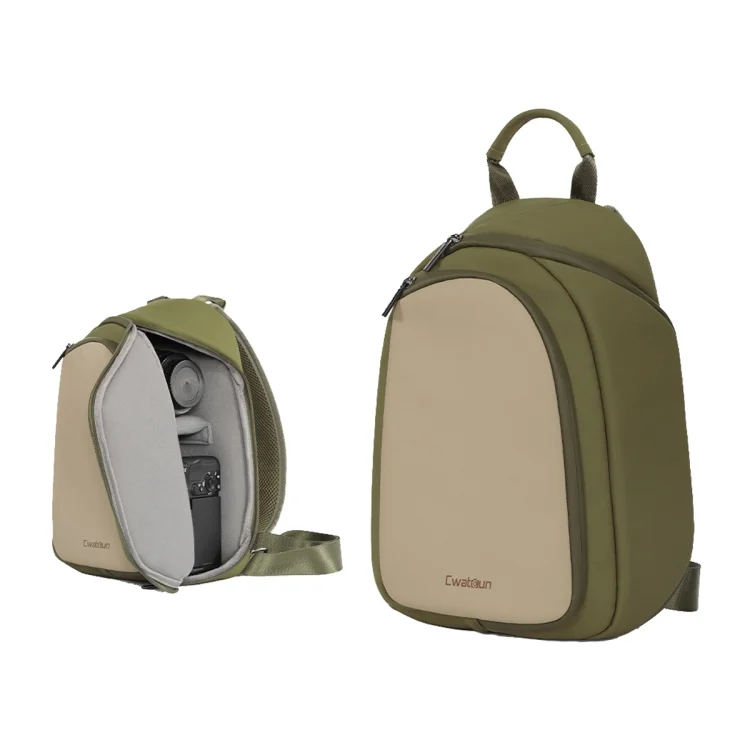 Cwatcun D148 Medium Casual Camera Bag Shoulder Crossbody Daily Photography Bag