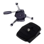 Tripod Head Quick Release Plate For WeiFeng WT3730 3750 3770 / YUNTENG 590 600 668 688 690 / Sony D680 D580 VCT-50AV - Image 4