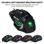 T-WOLF M1 7-keys RGB Atmosphere Light USB Gaming Wired Mouse - Image 4