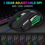 T-WOLF M1 7-keys RGB Atmosphere Light USB Gaming Wired Mouse - Image 6