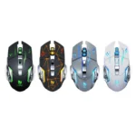 T-WOLF Q13 2.4GHz 6-keys RGB Colorful Light Gaming Wireless Mouse - Image 2