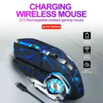 T-WOLF Q13 2.4GHz 6-keys RGB Colorful Light Gaming Wireless Mouse - Image 9