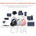 YINDIAO Q7 Colorful Light Computer Wired Headset USB Gaming Headset - Image 12