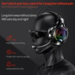 YINDIAO Q7 Colorful Light Computer Wired Headset USB Gaming Headset - Image 3