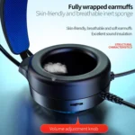 YINDIAO Q7 Colorful Light Computer Wired Headset USB Gaming Headset - Image 6