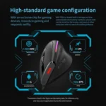 ZELOTES T50 9-Keys RGB Lighting Effect Vertical Grip Ergonomic Programming Wired Mouse - Image 9