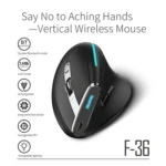 ZELOTES F36 9-Keys Vertical Grip Ergonomic Programming Dual Bluetooth + 2.4G Wireless Mouse - Image 2