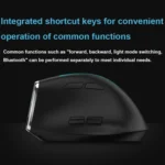 ZELOTES F36 9-Keys Vertical Grip Ergonomic Programming Dual Bluetooth + 2.4G Wireless Mouse - Image 7