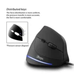 ZELOTES T20 6-Keys Vertical Grip Ergonomic Laptop Wired Mouse - Image 11