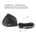 ZELOTES T20 6-Keys Vertical Grip Ergonomic Laptop Wired Mouse - Image 14