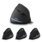 ZELOTES T20 6-Keys Vertical Grip Ergonomic Laptop Wired Mouse - Image 4