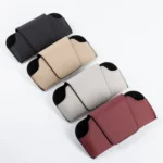 Car Eyeglasses Case Sun Visor Back Clip Sunglasses Organizer Multi-function Leather Sunglasses Clip - Image 2