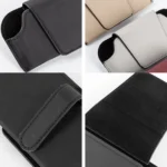 Car Eyeglasses Case Sun Visor Back Clip Sunglasses Organizer Multi-function Leather Sunglasses Clip - Image 5