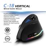 ZELOTES C18 11-Keys RGB Vertical Grip Ergonomic Joystick Programming Gaming Wired Mouse - Image 2